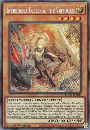Incredible Ecclesia, the Virtuous [BODE-EN007] Secret Rare - Yu-Gi-Oh! - Card Brawlers | Quebec | Canada |