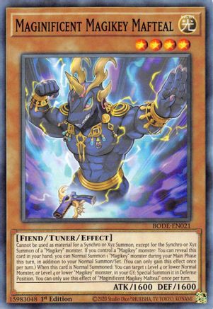 Magnificent Magikey Mafteal [BODE-EN021] Common - Yu-Gi-Oh! - Card Brawlers | Quebec | Canada |