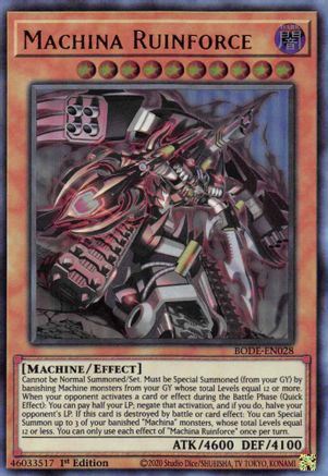 Machina Ruinforce [BODE-EN028] Ultra Rare - Yu-Gi-Oh! - Card Brawlers | Quebec | Canada |