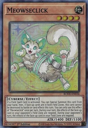 Meowseclick [BODE-EN034] Super Rare - Yu-Gi-Oh! - Card Brawlers | Quebec | Canada |