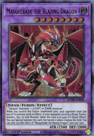 Masquerade the Blazing Dragon [BODE-EN038] Ultra Rare - Yu-Gi-Oh! - Card Brawlers | Quebec | Canada |