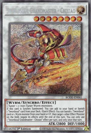 Swordsoul Grandmaster - Chixiao [BODE-EN041] Secret Rare