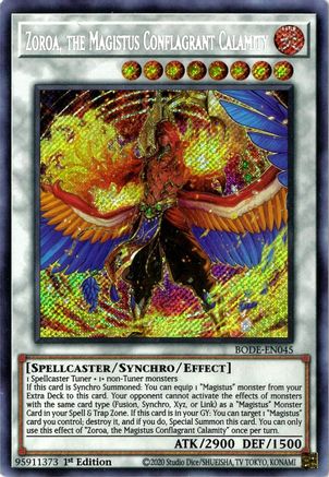 Zoroa, the Magistus Conflagrant Calamity [BODE-EN045] Secret Rare - Yu-Gi-Oh! - Card Brawlers | Quebec | Canada |