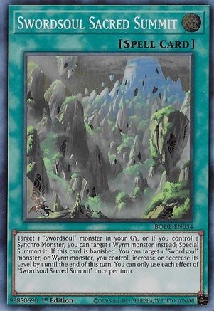 Swordsoul Sacred Summit [BODE-EN054] Super Rare - Yu-Gi-Oh! - Card Brawlers | Quebec | Canada |
