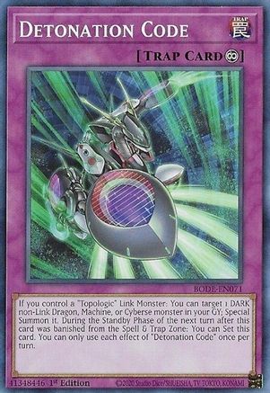 Detonation Code [BODE-EN071] Common - Yu-Gi-Oh! - Card Brawlers | Quebec | Canada |