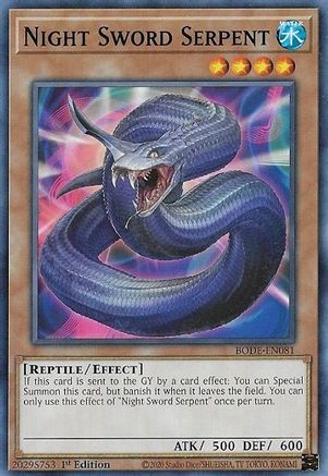 Night Sword Serpent [BODE-EN081] Common - Yu-Gi-Oh! - Card Brawlers | Quebec | Canada |