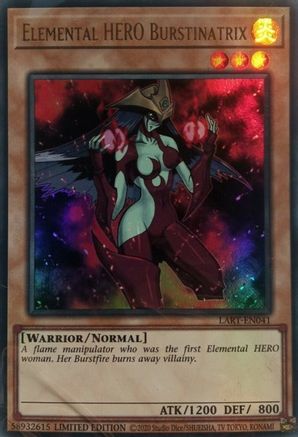 Elemental HERO Burstinatrix [LART-EN041] Ultra Rare