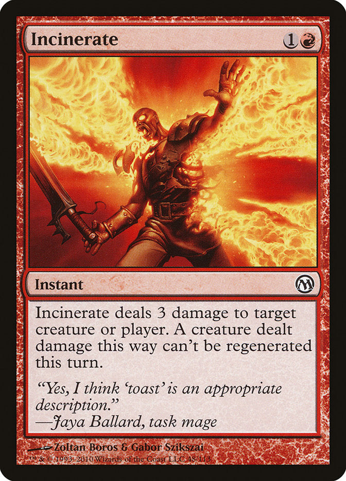 Incinerate [Duels of the Planeswalkers] - Magic: The Gathering - Card Brawlers | Quebec | Canada |