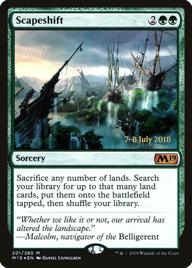 Scapeshift [Core Set 2019 Prerelease Promos] - Magic: The Gathering - Card Brawlers | Quebec | Canada |