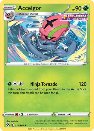 Accelgor (014/264) [Sword & Shield: Fusion Strike] - Pokémon - Card Brawlers | Quebec | Canada |