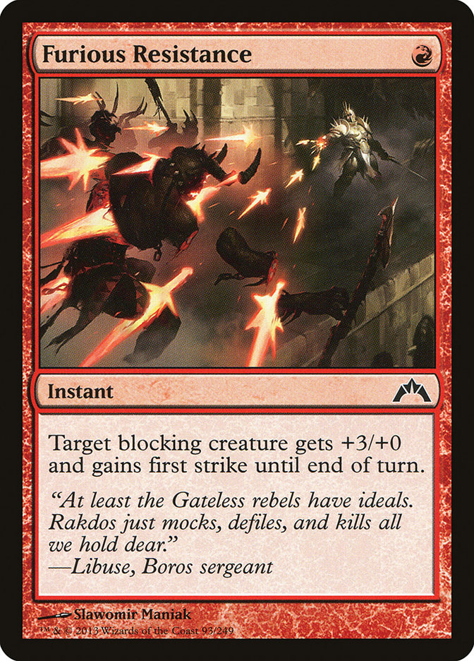 Furious Resistance [Gatecrash] - Magic: The Gathering - Card Brawlers | Quebec | Canada |