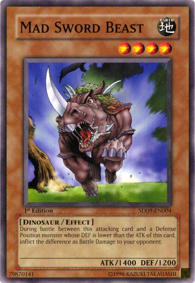 Mad Sword Beast [SD09-EN004] Common - Yu-Gi-Oh! - Card Brawlers | Quebec | Canada |