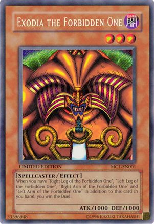 Exodia the Forbidden One (MC1-EN001) Secret Rare