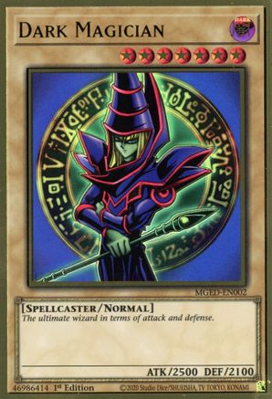 Dark Magician (Alternate Art) [MGED-EN002] Gold Rare