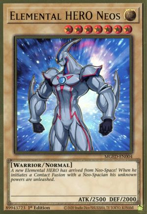 Elemental HERO Neos [MGED-EN004] Gold Rare - Yu-Gi-Oh! - Card Brawlers | Quebec | Canada |