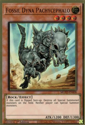 Fossil Dyna Pachycephalo [MGED-EN008] Gold Rare - Yu-Gi-Oh! - Card Brawlers | Quebec | Canada |