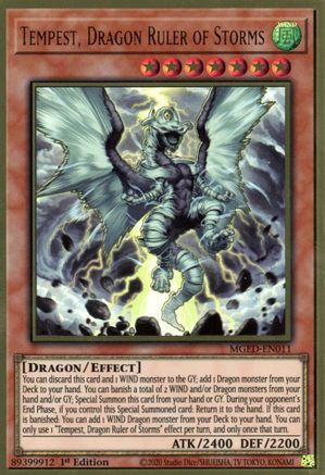 Tempest, Dragon Ruler of Storms [MGED-EN011] Gold Rare - Yu-Gi-Oh! - Card Brawlers | Quebec | Canada |