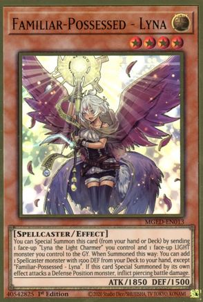 Familiar-Possessed - Lyna (Alternate Art) [MGED-EN013] Gold Rare - Yu-Gi-Oh! - Card Brawlers | Quebec | Canada |