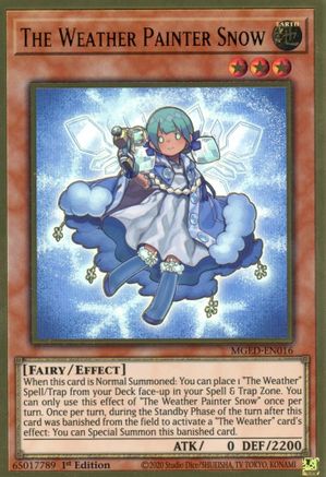 The Weather Painter Snow [MGED-EN016] Gold Rare - Yu-Gi-Oh! - Card Brawlers | Quebec | Canada |