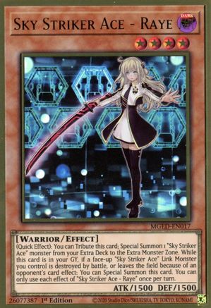 Sky Striker Ace - Raye [MGED-EN017] Gold Rare - Yu-Gi-Oh! - Card Brawlers | Quebec | Canada |