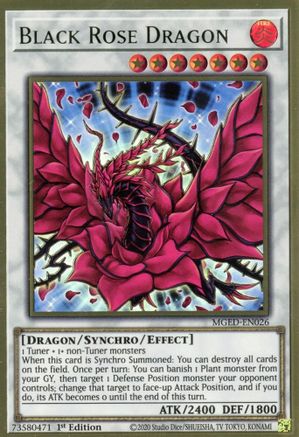 Black Rose Dragon [MGED-EN026] Gold Rare - Yu-Gi-Oh! - Card Brawlers | Quebec | Canada |