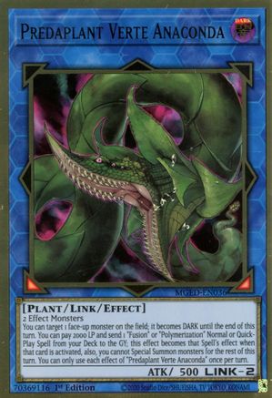 Predaplant Verte Anaconda [MGED-EN036] Gold Rare - Yu-Gi-Oh! - Card Brawlers | Quebec | Canada |
