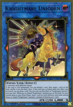Knightmare Unicorn (Alternate Art) [MGED-EN034] Gold Rare - Yu-Gi-Oh! - Card Brawlers | Quebec | Canada |