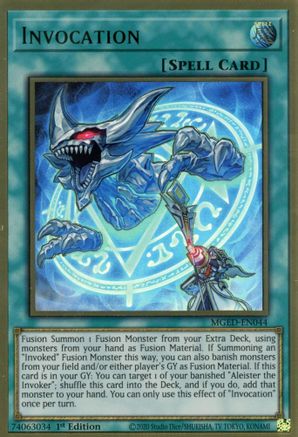 Invocation [MGED-EN044] Gold Rare - Yu-Gi-Oh! - Card Brawlers | Quebec | Canada |