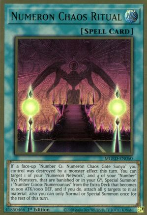 Numeron Chaos Ritual [MGED-EN050] Gold Rare - Yu-Gi-Oh! - Card Brawlers | Quebec | Canada |