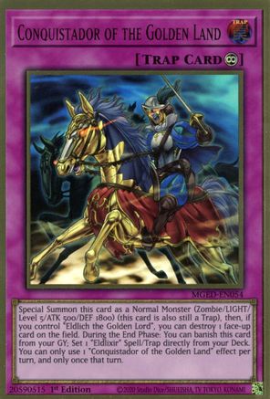 Conquistador of the Golden Land [MGED-EN054] Gold Rare - Yu-Gi-Oh! - Card Brawlers | Quebec | Canada |