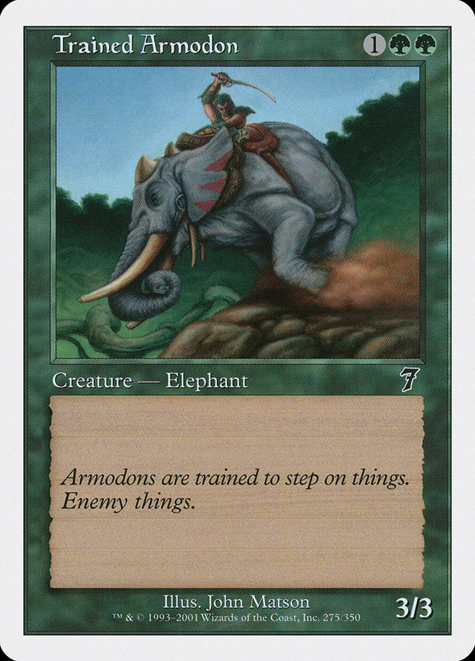 Trained Armodon [Seventh Edition] - Magic: The Gathering - Card Brawlers | Quebec | Canada |