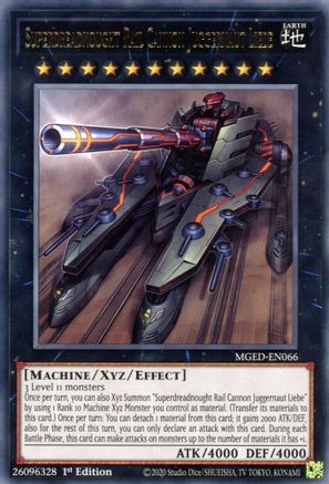 Superdreadnought Rail Cannon Juggernaut Liebe [MGED-EN066] Rare - Yu-Gi-Oh! - Card Brawlers | Quebec | Canada |