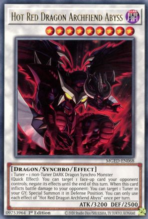 Hot Red Dragon Archfiend Abyss [MGED-EN068] Rare - Yu-Gi-Oh! - Card Brawlers | Quebec | Canada |