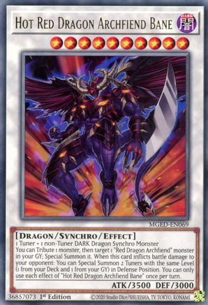 Hot Red Dragon Archfiend Bane [MGED-EN069] Rare - Yu-Gi-Oh! - Card Brawlers | Quebec | Canada |