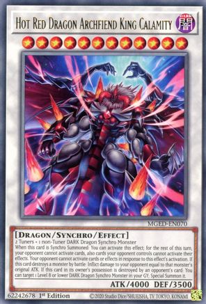 Hot Red Dragon Archfiend King Calamity [MGED-EN070] Rare