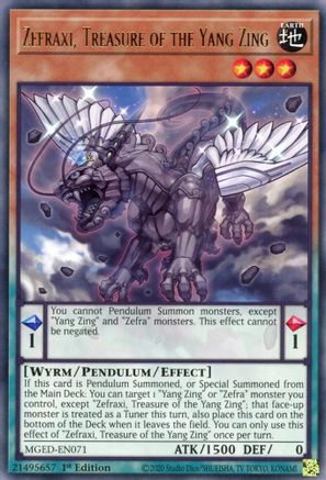 Zefraxi, Treasure of the Yang Zing [MGED-EN071] Rare - Yu-Gi-Oh! - Card Brawlers | Quebec | Canada |