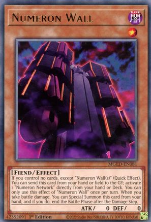 Numeron Wall [MGED-EN081] Rare - Yu-Gi-Oh! - Card Brawlers | Quebec | Canada |