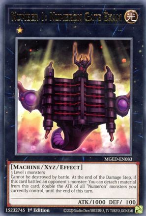 Number 1: Numeron Gate Ekam [MGED-EN083] Rare - Yu-Gi-Oh! - Card Brawlers | Quebec | Canada |