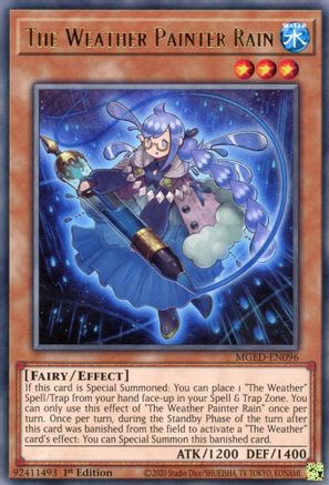The Weather Painter Rain [MGED-EN096] Rare - Yu-Gi-Oh! - Card Brawlers | Quebec | Canada |