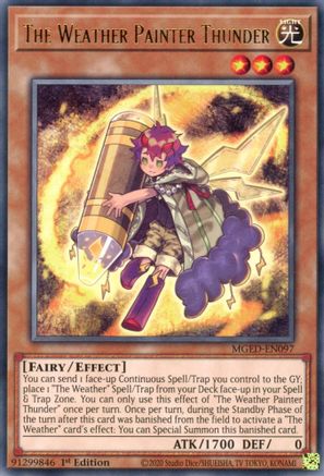 The Weather Painter Thunder [MGED-EN097] Rare - Yu-Gi-Oh! - Card Brawlers | Quebec | Canada |