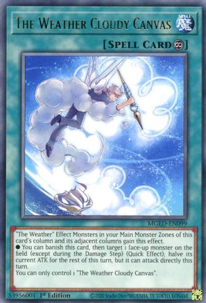 The Weather Cloudy Canvas [MGED-EN099] Rare - Yu-Gi-Oh! - Card Brawlers | Quebec | Canada |