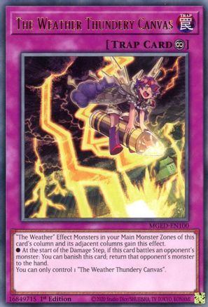 The Weather Thundery Canvas [MGED-EN100] Rare - Yu-Gi-Oh! - Card Brawlers | Quebec | Canada |