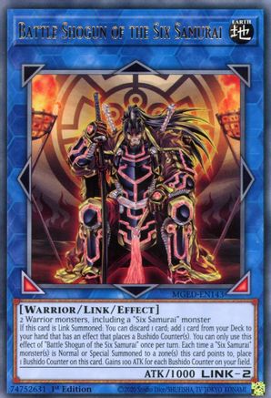 Battle Shogun of the Six Samurai [MGED-EN143] Rare - Yu-Gi-Oh! - Card Brawlers | Quebec | Canada |