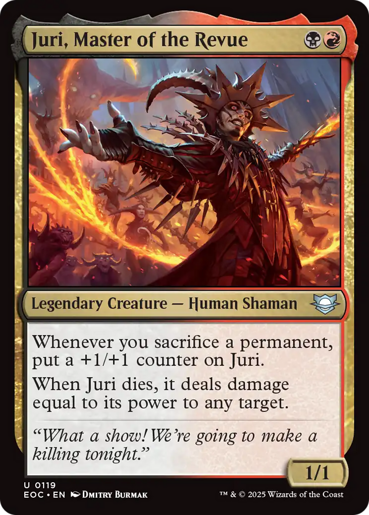 Juri, Master of the Revue [Edge of Eternities Commander] - Magic: The Gathering - Card Brawlers | Quebec | Canada |