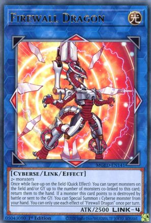Firewall Dragon (Alternate Art - Red) [MGED-EN141] Rare - Yu-Gi-Oh! - Card Brawlers | Quebec | Canada |
