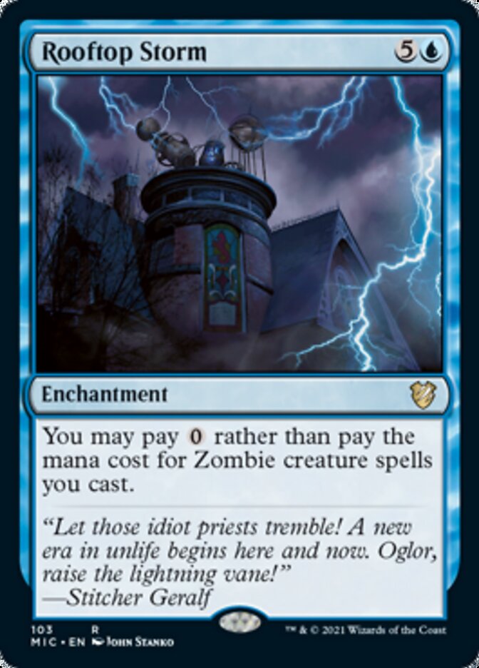 Rooftop Storm [Innistrad: Midnight Hunt Commander] - Magic: The Gathering - Card Brawlers | Quebec | Canada |