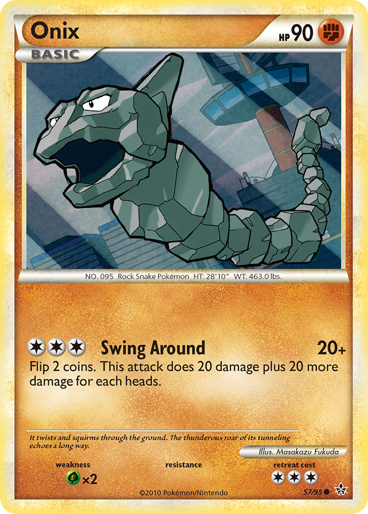 Onix (57/95) [HeartGold & SoulSilver: Unleashed] - Pokémon - Card Brawlers | Quebec | Canada |