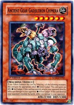 Ancient Gear Gadjiltron Chimera [SD10-EN002] Common - Yu-Gi-Oh! - Card Brawlers | Quebec | Canada |