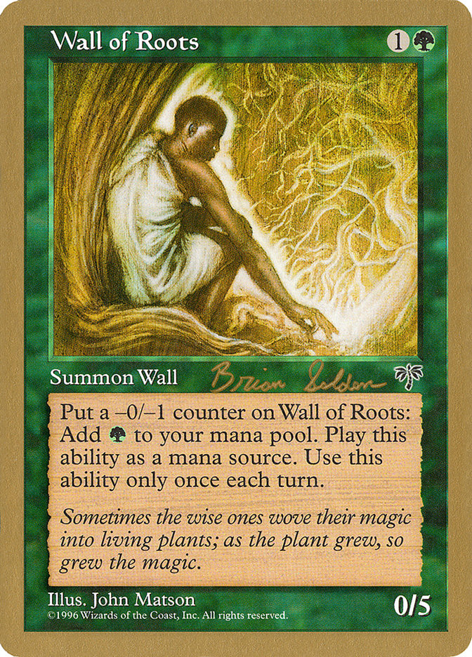 Wall of Roots (Brian Selden) [World Championship Decks 1998] - Magic: The Gathering - Card Brawlers | Quebec | Canada |