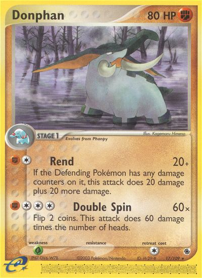 Donphan (17/109) [EX: Ruby & Sapphire] - Pokémon - Card Brawlers | Quebec | Canada |